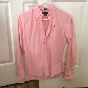 Ralph Lauren size 2 light pink button up